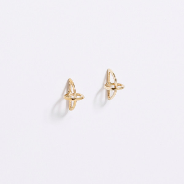 Metalepsis Projects Float Earrings Brass Metalepsis Projects Float Earrings Brass