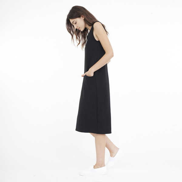 Corinne Pocket dress - black Corinne Pocket dress - black