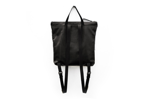 Primecut BLACK LEATHER LOOP BACKPACK Primecut BLACK LEATHER LOOP BACKPACK