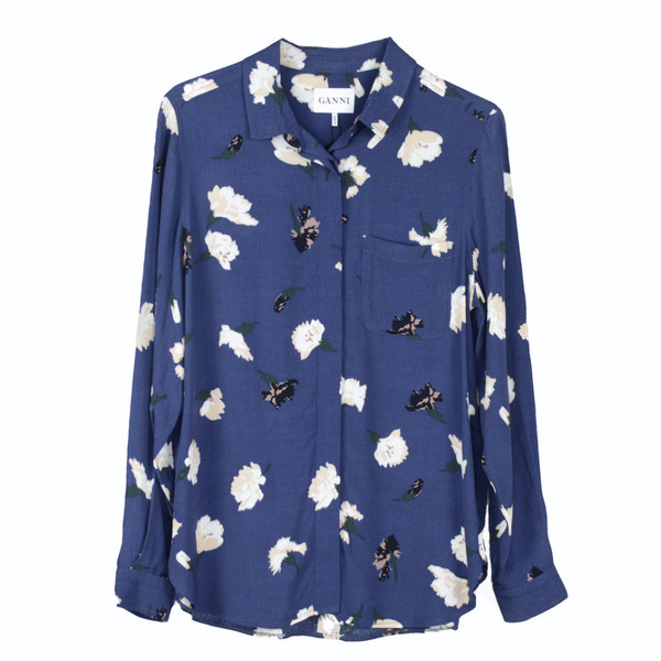 Ganni Jones Crepe Shirt Ganni Jones Crepe Shirt