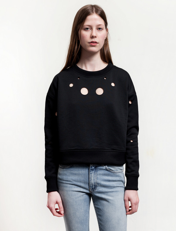 Acne Studios Baylee Cut Out Sweatshirt Acne Studios Baylee Cut Out Sweatshirt
