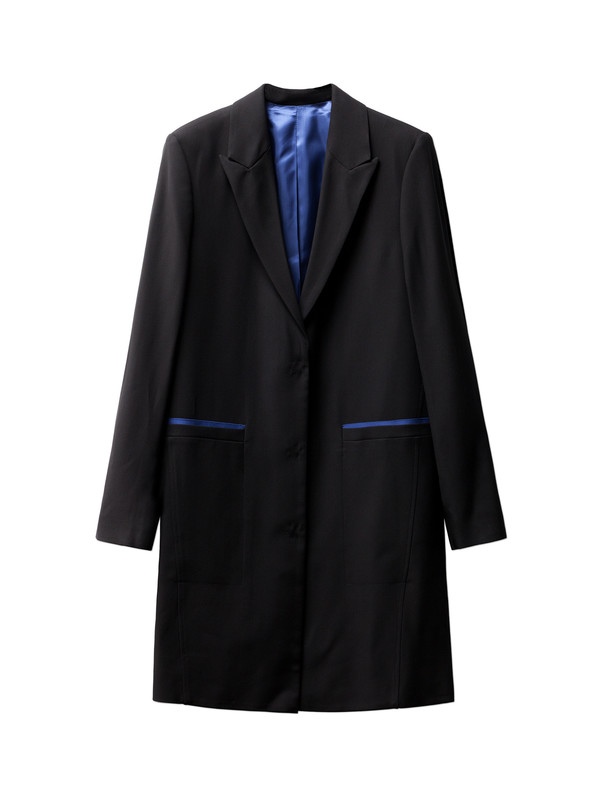 Acne Studios Blair Crepe Jacket Black/Blue Acne Studios Blair Crepe Jacket Black/Blue