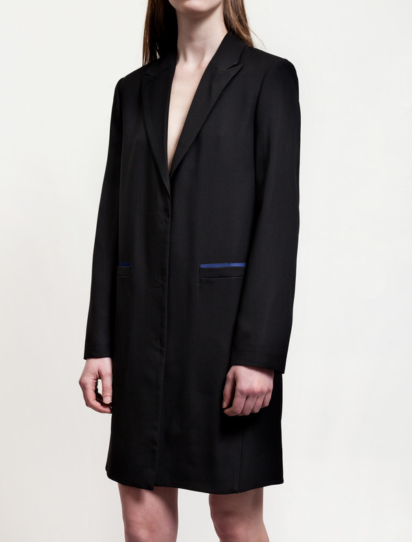 Acne Studios Blair Crepe Jacket Black/Blue Acne Studios Blair Crepe Jacket Black/Blue