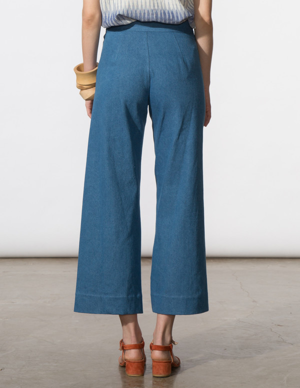 SBJ Austin Angela Pant in Blue Denim SBJ Austin Angela Pant in Blue Denim