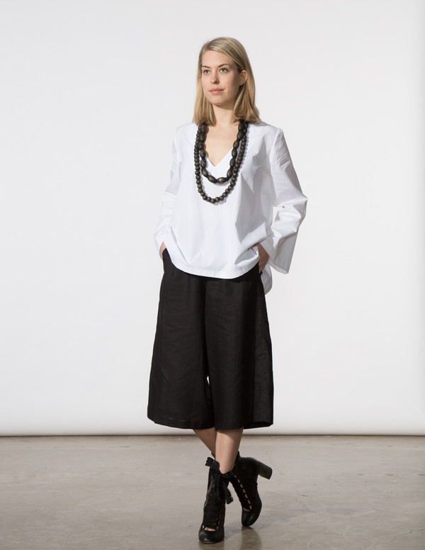 SBJ Austin Beth Pant in Black Linen SBJ Austin Beth Pant in Black Linen