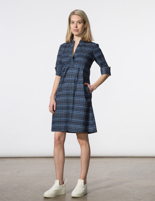 SBJ Austin Ellen Dress in Navy Print SBJ Austin Ellen Dress in Navy Print
