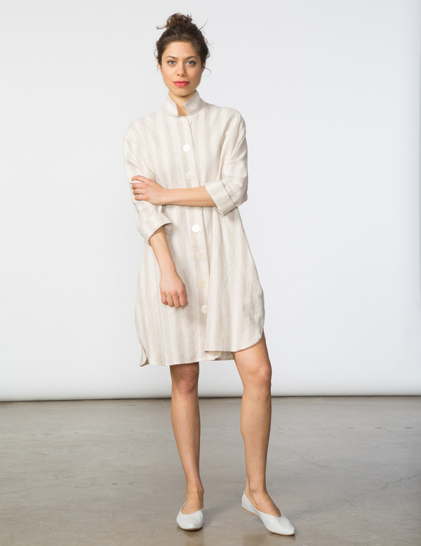 SBJ Austin Stacey Dress in Natural/Gold Thread SBJ Austin Stacey Dress in Natural/Gold Thread