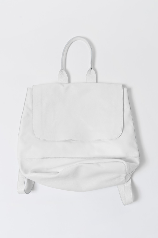 Clyde Leather Room Backpack - White Clyde Leather Room Backpack - White