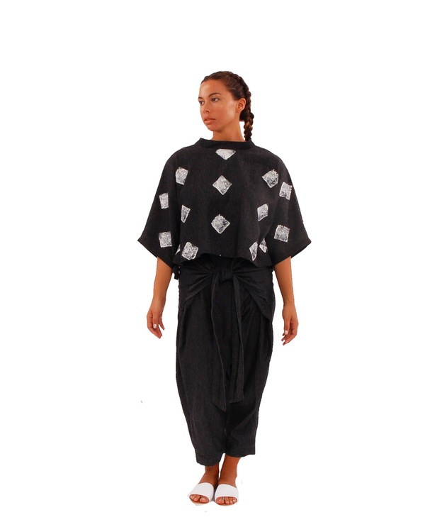 323 Hand Stamped Kimono Top 323 Hand Stamped Kimono Top
