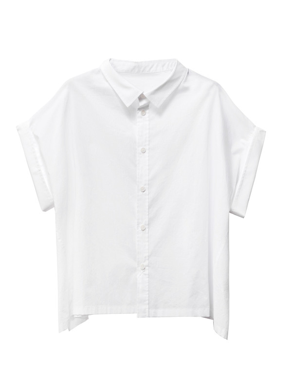 Ys by Yohji Yamamoto Mini Sleeve Shirt White Ys by Yohji Yamamoto Mini Sleeve Shirt White