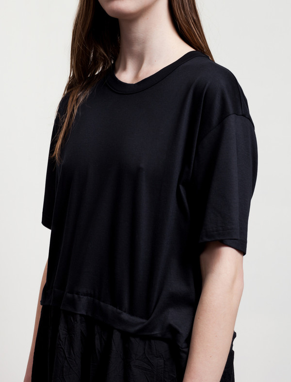 Ys by Yohji Yamamoto Tuck Detail Dress Navy Ys by Yohji Yamamoto Tuck Detail Dress Navy