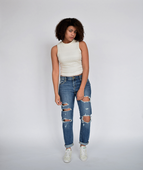 Articles of Society Janis Destructed Boyfriend Jeans Articles of Society Janis Destructed Boyfriend Jeans