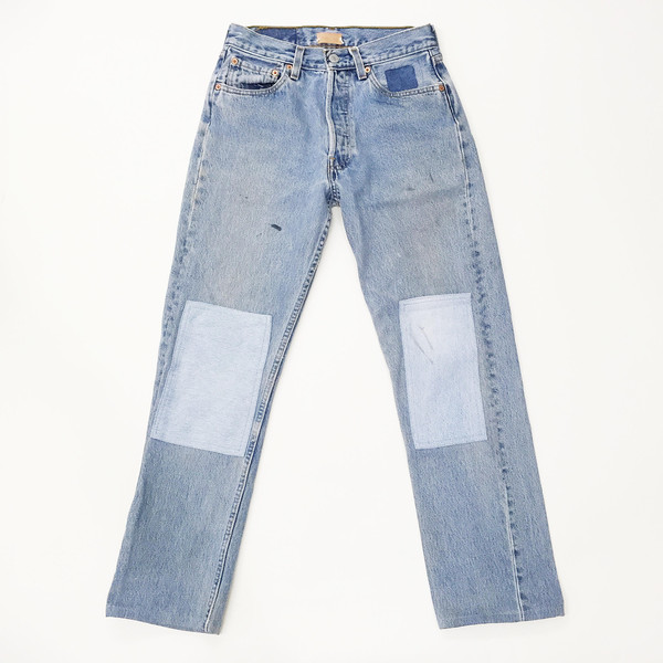 B Sides Jeans - Levi's 501 Patchwork Denim Jeans B Sides Jeans - Levi's 501 Patchwork Denim Jeans