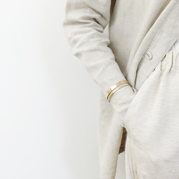 Light Beige Silk + Linen Easy Pant Light Beige Silk + Linen Easy Pant