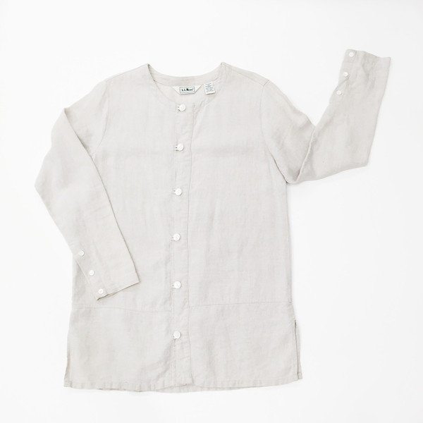 Long Beige Linen Jacket Long Beige Linen Jacket