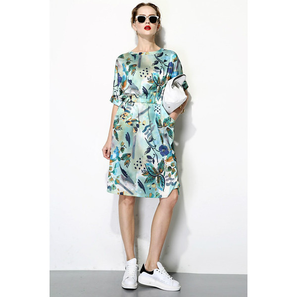 FEW MODA TROPICAL PRINT DRESS FEW MODA TROPICAL PRINT DRESS