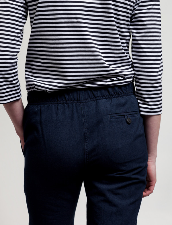 Sunspel Tapered Washed Trouser Sunspel Tapered Washed Trouser