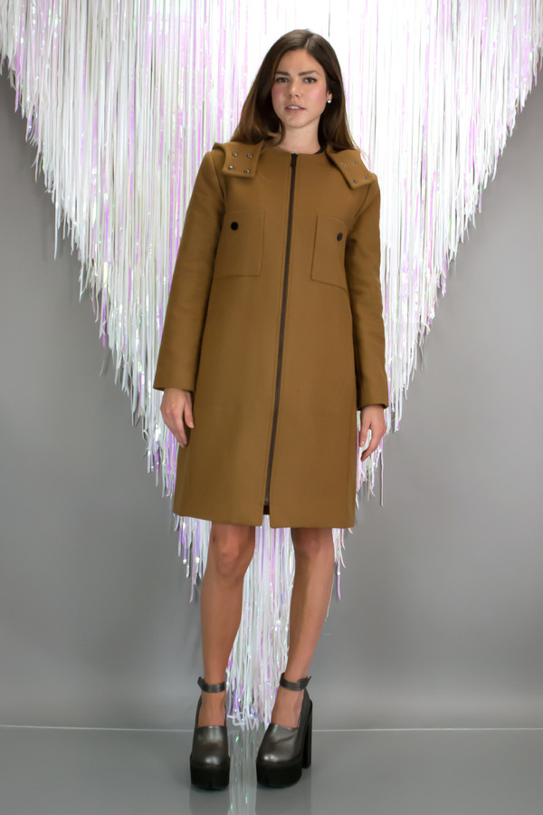 Orla Kiely Felted Wool Parka Orla Kiely Felted Wool Parka