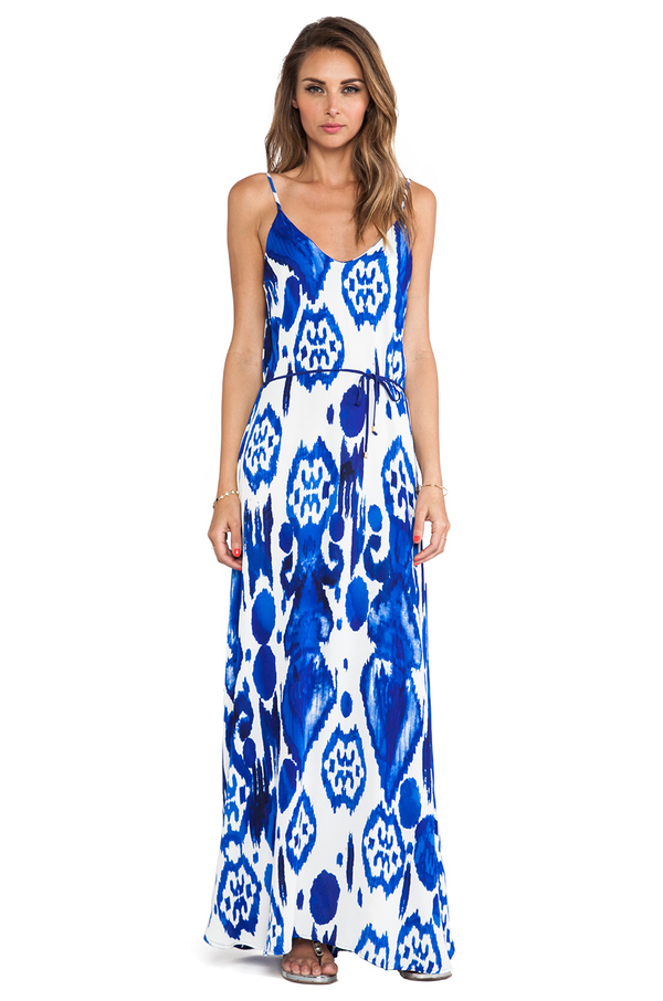 Karina Grimaldi Calico Maxi Dress Karina Grimaldi Calico Maxi Dress