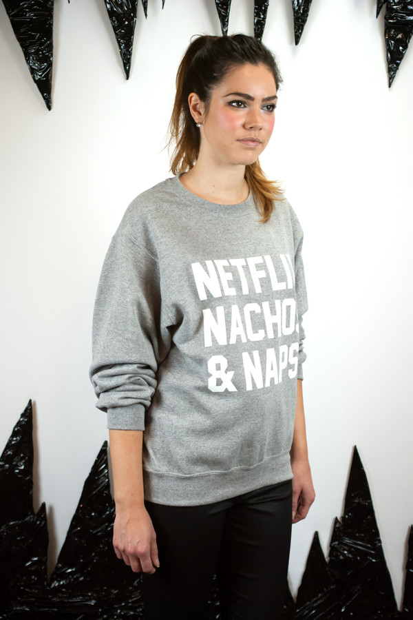 PRIVATE PARTY Netflix Nachos and Naps Sweatshirt - PRIVATE PARTY PRIVATE PARTY Netflix Nachos and Naps Sweatshirt - PRIVATE PARTY