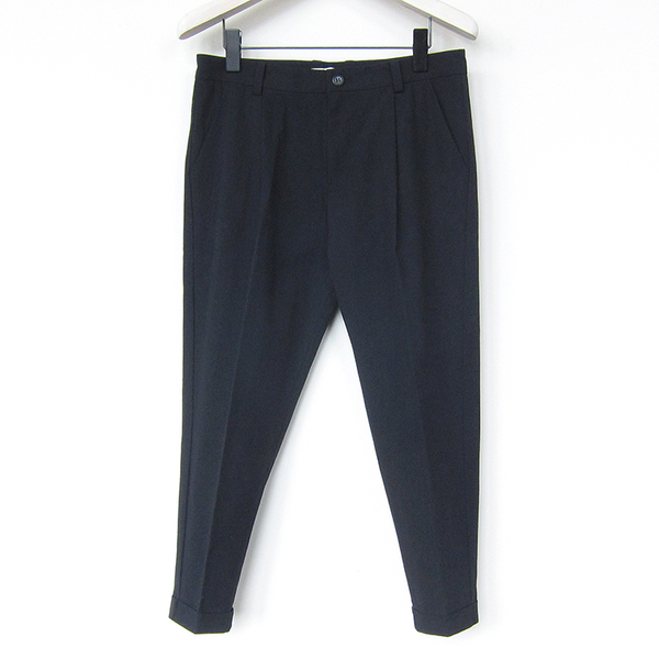 Evam Eva cotton turn-back pant - black Evam Eva cotton turn-back pant - black