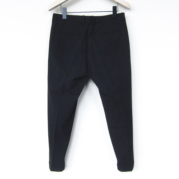 Evam Eva cotton turn-back pant - black Evam Eva cotton turn-back pant - black