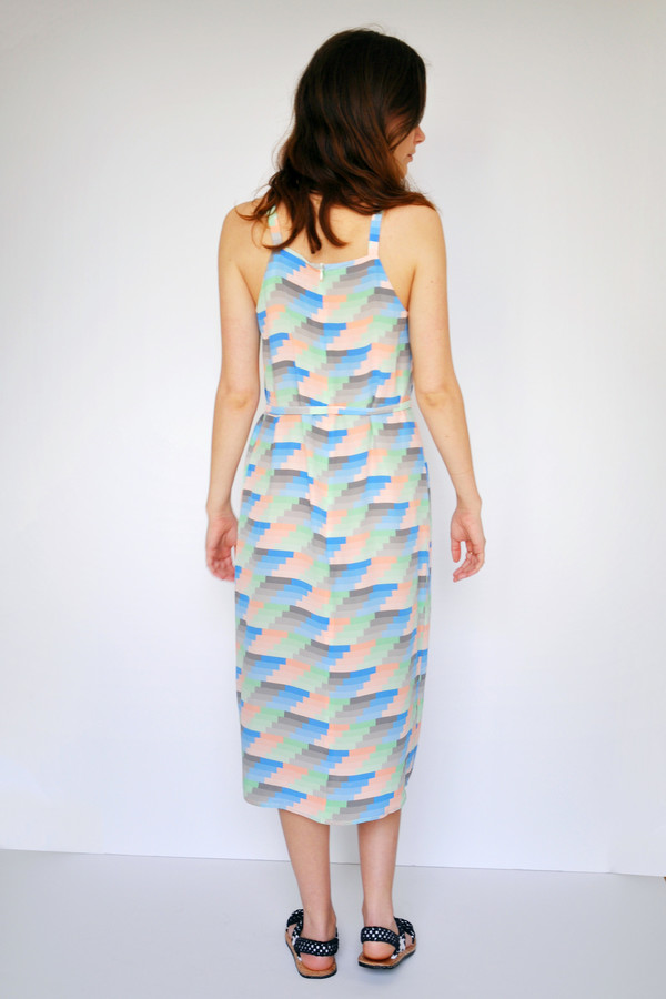 Dusen Dusen Gradient Stripe High Neck Dress Dusen Dusen Gradient Stripe High Neck Dress