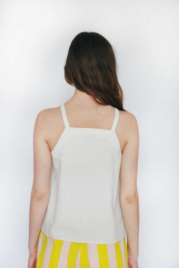 Dusen Dusen Ivory High Neck Tank Dusen Dusen Ivory High Neck Tank