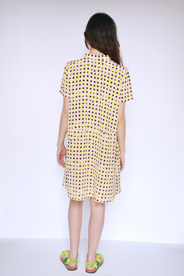 Dusen Dusen Peach Double Dot Oversize Tee Dress Dusen Dusen Peach Double Dot Oversize Tee Dress