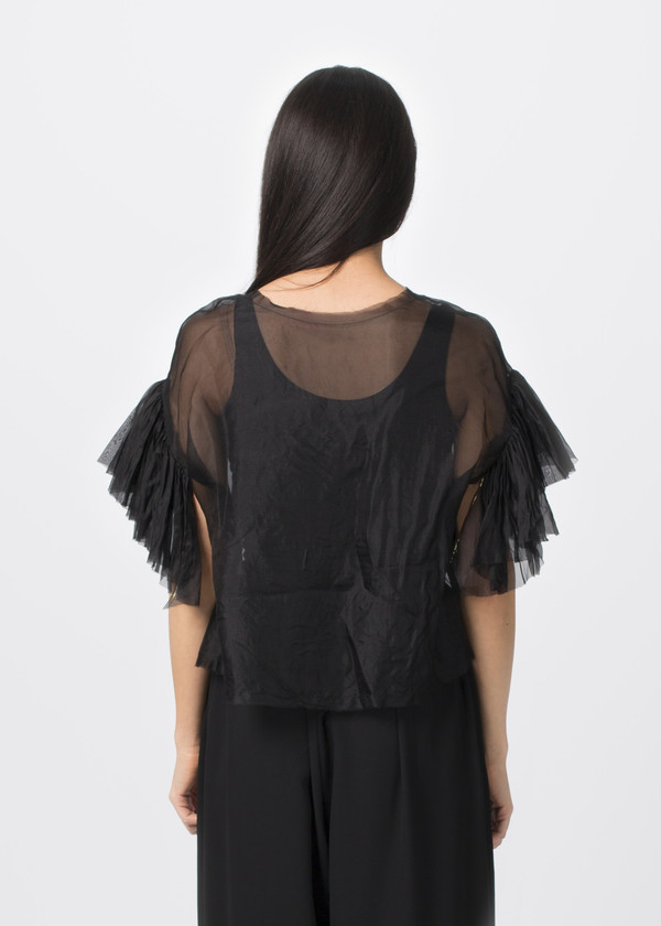 Louiza Babouryan Ruffle Sleeve Top Louiza Babouryan Ruffle Sleeve Top