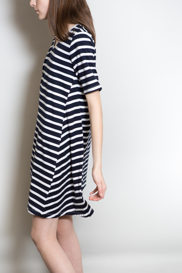 Kowtow Building Block Swing Dress - Stripe Kowtow Building Block Swing Dress - Stripe