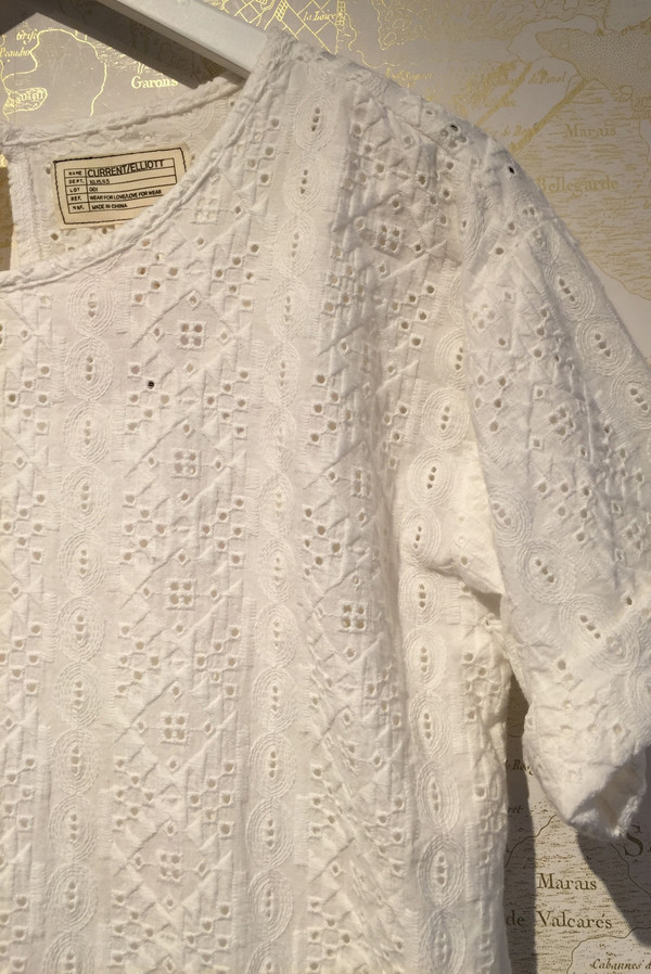 Current Elliott Eyelet Tshirt Dress Current Elliott Eyelet Tshirt Dress