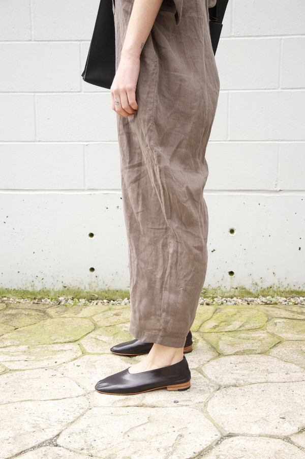 Black Crane Linen Jump Suit Black Crane Linen Jump Suit