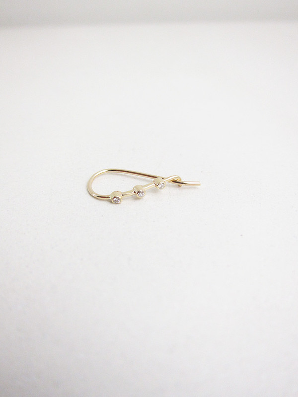 Quarry Triptych Cylinder Earring Quarry Triptych Cylinder Earring
