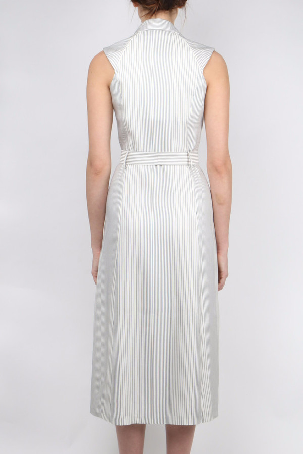 Atea Oceanie Sleeveless Striped Trench Dress Atea Oceanie Sleeveless Striped Trench Dress