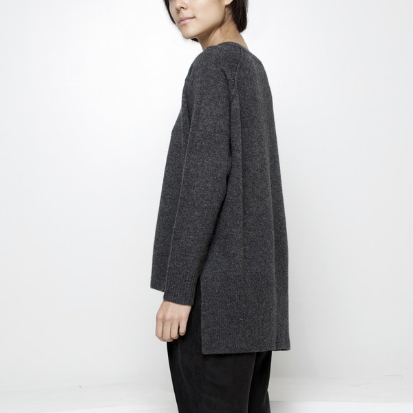 7115 by Szeki Exposed Seam Sweater FW15 - Gray 7115 by Szeki Exposed Seam Sweater FW15 - Gray