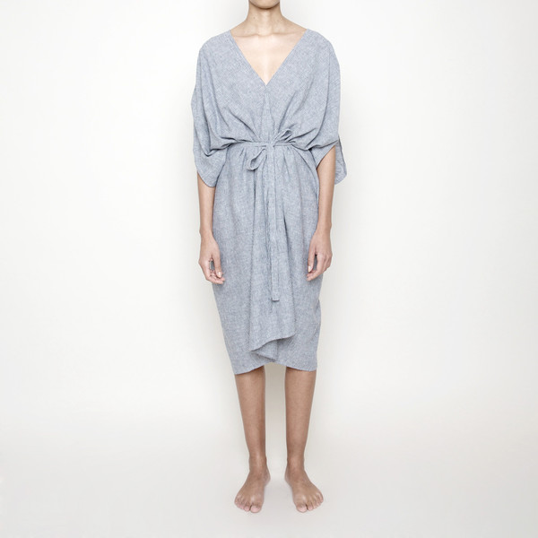 7115 by Szeki Kimono Dress- Stripe SS16 7115 by Szeki Kimono Dress- Stripe SS16