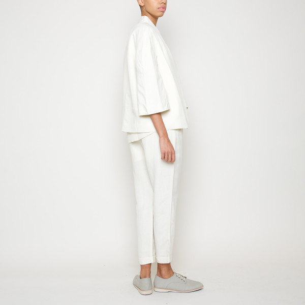 Structured Linen Jacket- Cream SS16 Structured Linen Jacket- Cream SS16