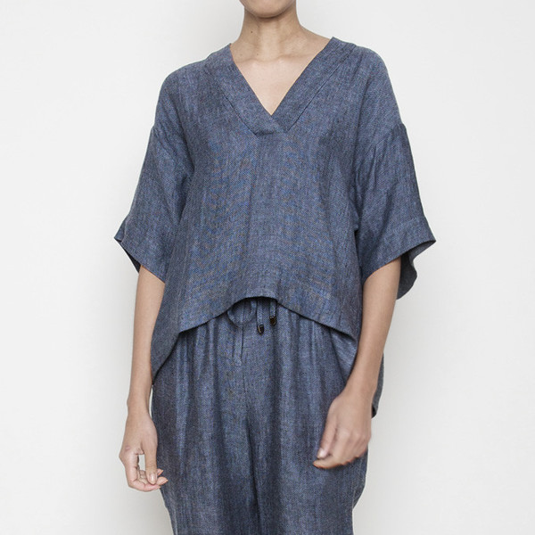7115 by Szeki V Neck Kaftan Top 7115 by Szeki V Neck Kaftan Top