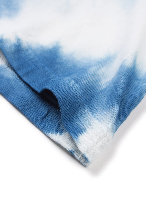 The Hill-Side Hand-Dyed Murakumo Shibori T-Shirt, Natural Indigo The Hill-Side Hand-Dyed Murakumo Shibori T-Shirt, Natural Indigo