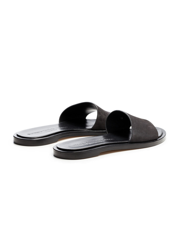 Woman by Common Projects Womens Slide - Suede Faded Black Woman by Common Projects Womens Slide - Suede Faded Black
