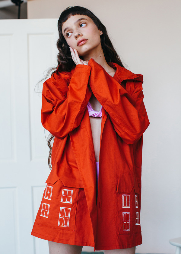 Samantha Pleet Village Jacket - Red Samantha Pleet Village Jacket - Red