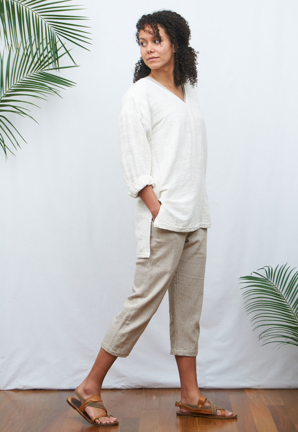Khadi Pullover with 3/4 Sleeves Khadi Pullover with 3/4 Sleeves