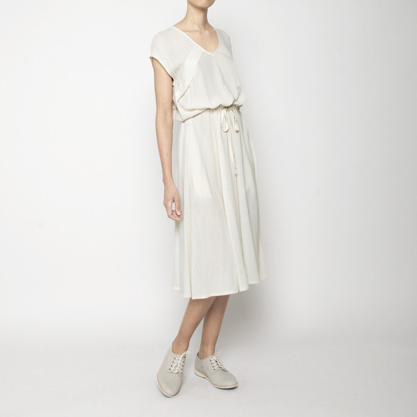7115 by Szeki Folded V-Neck Drawstring Dress 7115 by Szeki Folded V-Neck Drawstring Dress
