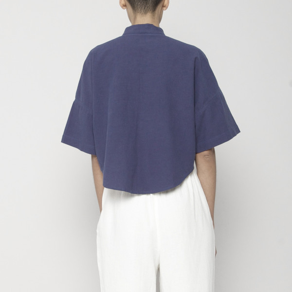 7115 by Szeki Pocket Cropped Shirt 7115 by Szeki Pocket Cropped Shirt