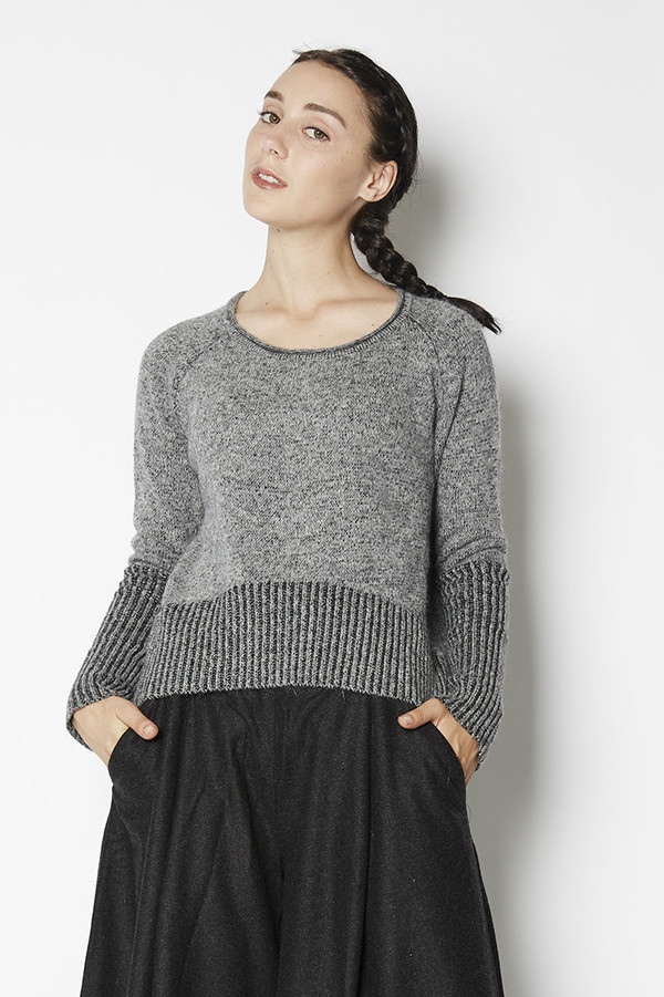 7115 by Szeki Reversible Cropped Sweater 7115 by Szeki Reversible Cropped Sweater