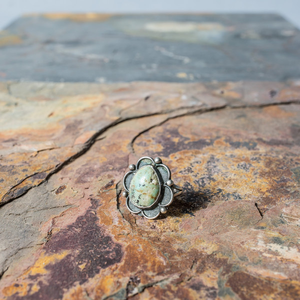 Turquoise Flower Ring Turquoise Flower Ring