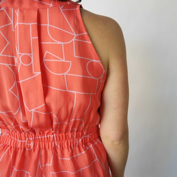 Dusen Dusen Romper in Blockhead Red Print Dusen Dusen Romper in Blockhead Red Print