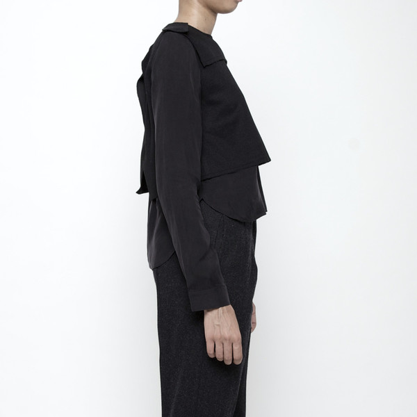 7115 by Szeki Wool Vest Long Sleeve Top FW15 - Black 7115 by Szeki Wool Vest Long Sleeve Top FW15 - Black