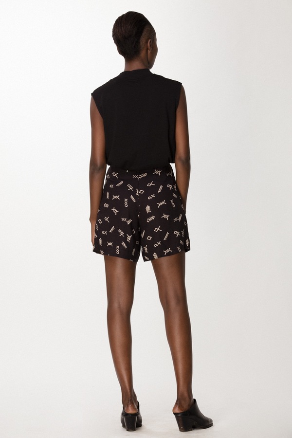 Osei-Duro Lorem Shorts in Black Jot Osei-Duro Lorem Shorts in Black Jot